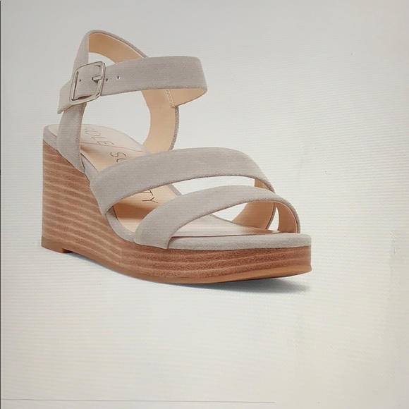 Sole Society Shoes - Sole Society Charvi Platform Wedge Suede Sandal